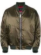 Represent Shiny Bomber Jacket - Green