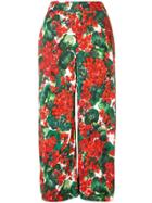 Dolce & Gabbana Portofino Print Cropped Trousers - Red