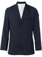 Universal Works Double Button Blazer, Men's, Size: Medium, Blue, Polyester/wool/cotton