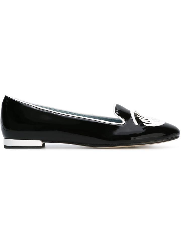 Chiara Ferragni Flirting Slippers, Women's, Size: 36, Black, Pvc/leather