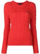 Polo Ralph Lauren Cable Knit Sweater - Yellow & Orange
