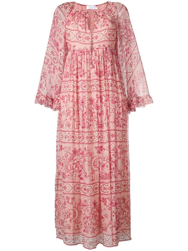 Zimmermann Filigree Print Dress - Pink & Purple