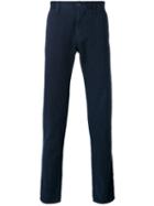 Incotex - Slim Fit Trousers - Men - Cotton/linen/flax - 32, Blue, Cotton/linen/flax