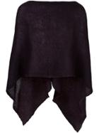 Al Duca D'aosta 1902 Sheer Knitted Short Cape - Pink & Purple