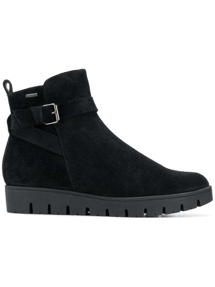 Hogl Buckled Flat Boots - Black