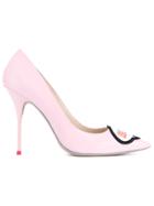 Sophia Webster Boss Lady Patent Leather Pumps - Pink & Purple
