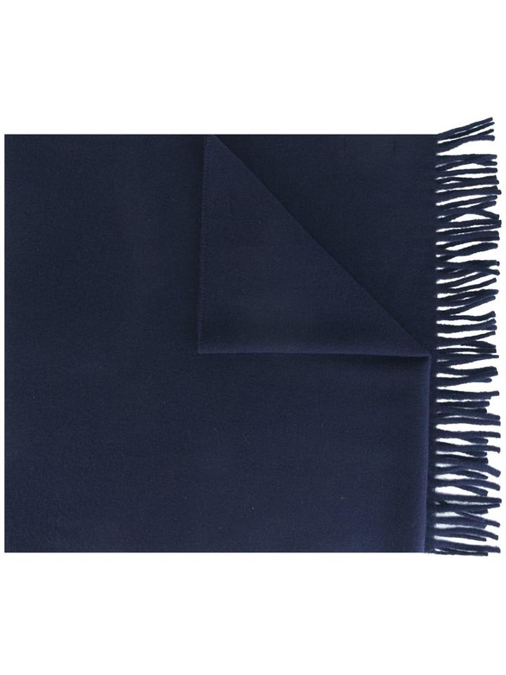 A.p.c. Tassel Detail Scarf, Men's, Blue, Cashmere/wool