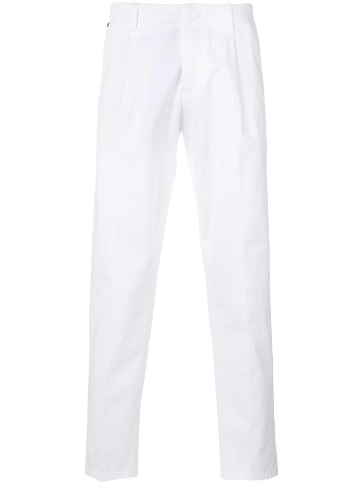 Fay - Fay Classic Trousers - Men - Cotton/spandex/elastane - 50, White, Cotton/spandex/elastane