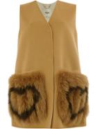 Fendi Embellished Waistcoat - Brown