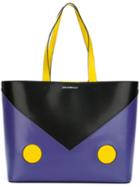 Emporio Armani Colour Block Shoulder Bag, Women's, Pink/purple