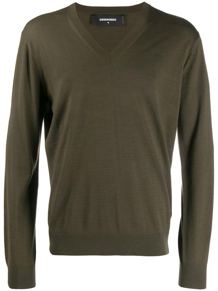 Dsquared2 Chest Logo Jumper - Green
