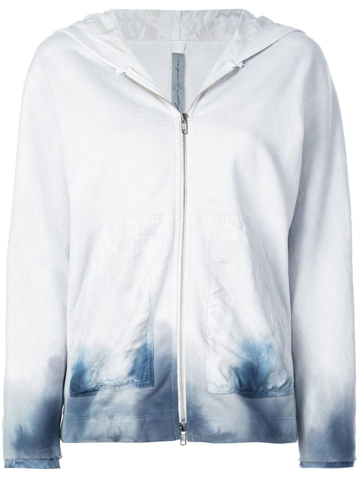 Raquel Allegra Ombré Print Hoodie - Blue