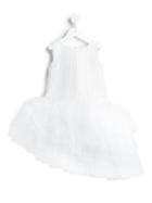Loredana Sheer Embroidered Dress, Girl's, Size: 6 Yrs, White