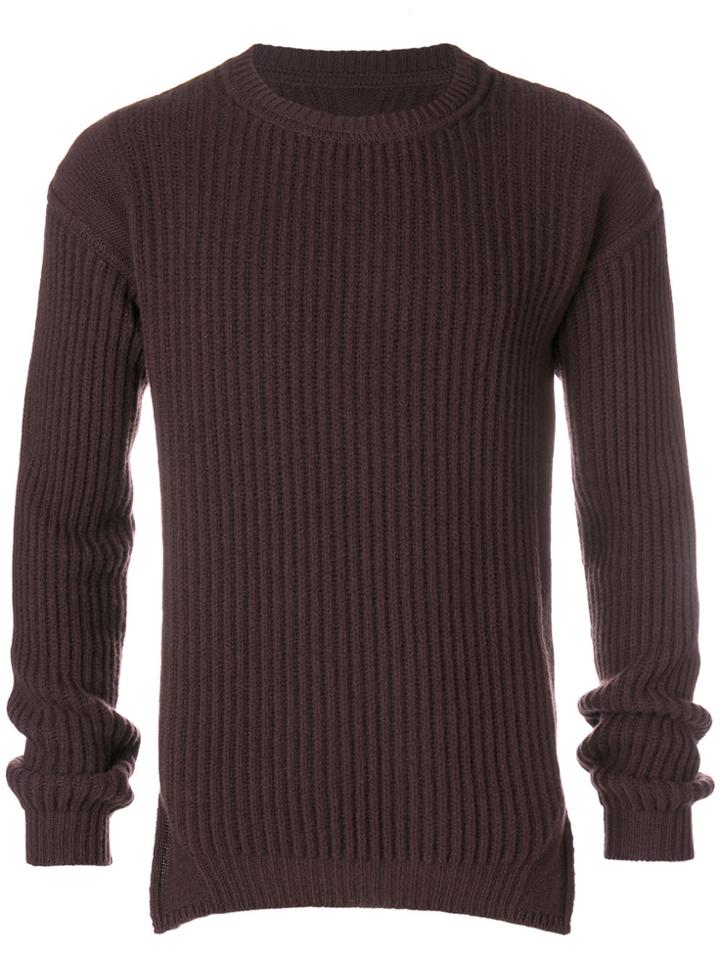 Rick Owens Fisherman Knitted Jumper - Brown