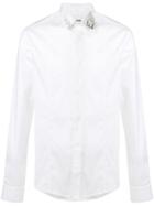 Les Hommes Buckled Collar Shirt - White