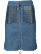 Edun Denim Patch Pocket Skirt