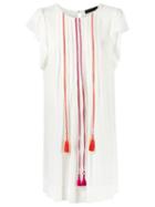 Talie Nk Embroidered Silk Dress, Women's, Size: 40, Nude/neutrals, Silk