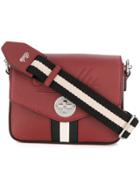 Bally Stripe Detail Crossbody Bag - Red