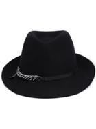 Stella Mccartney Chain Detail Hat - Black