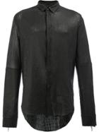 Cedric Jacquemyn Leather Shirt - Black