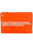 Calvin Klein 205w39nyc Brand Est. Clutch - Orange