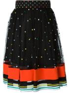 Mary Katrantzou Embroidered Tulle Skirt