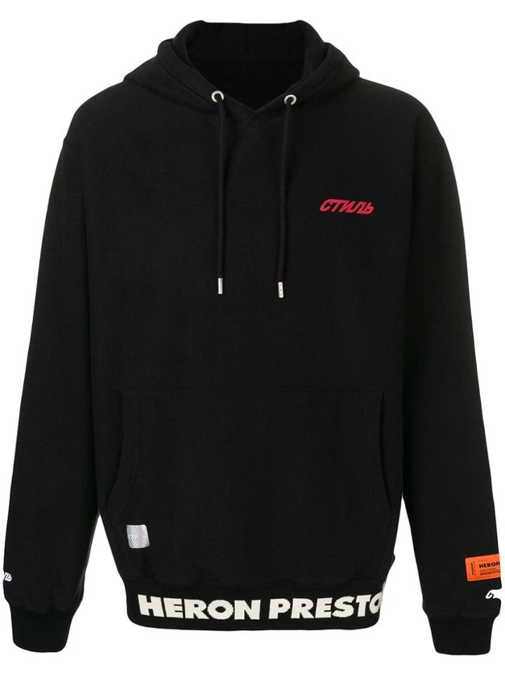 Heron Preston Logo Hoodie - Black