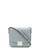 Emporio Armani Foldover Top Shoulder Bag - Grey