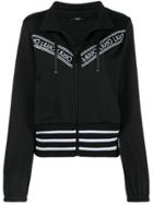 Liu Jo Logo Trim Track Jacket - Black