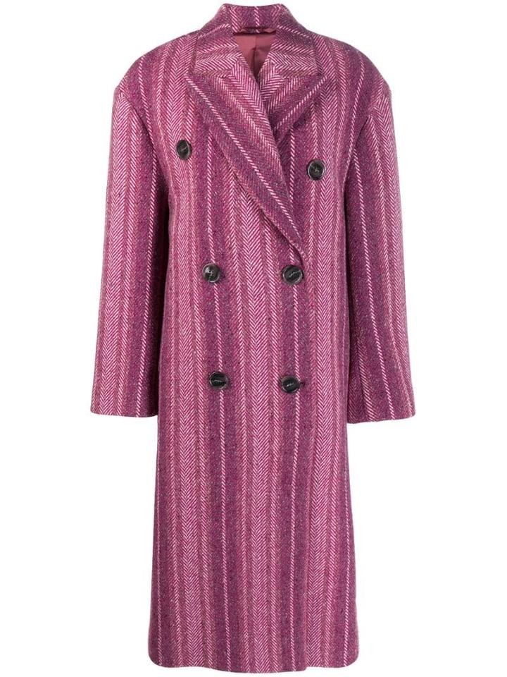Acne Studios Oversized Buttoned Coat - Pink