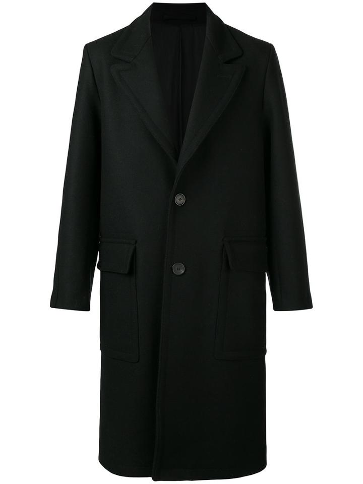 Ami Alexandre Mattiussi - Classic Long Lined Coat - Men - Wool/polyimide - 48, Black, Wool/polyimide