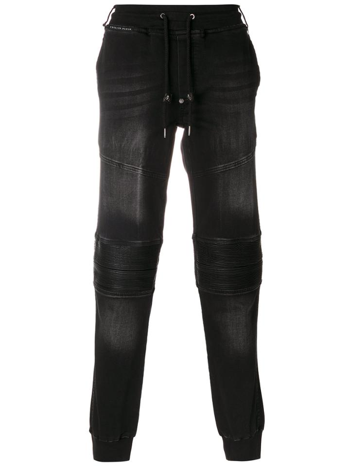 Philipp Plein Drawstring-waist Jeans - Black