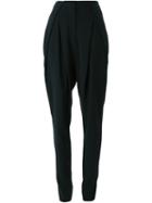 Esteban Cortazar High Waisted Trousers, Women's, Size: 40, Black, Spandex/elastane/acetate/viscose