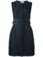 3.1 Phillip Lim Belted Mini Dress, Women's, Size: 00, Blue, Cotton/polyamide