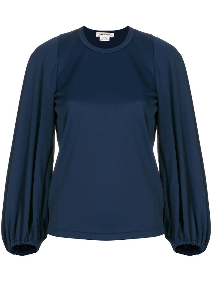 Comme Des Garçons Balloon Sleeve Blouse - Blue