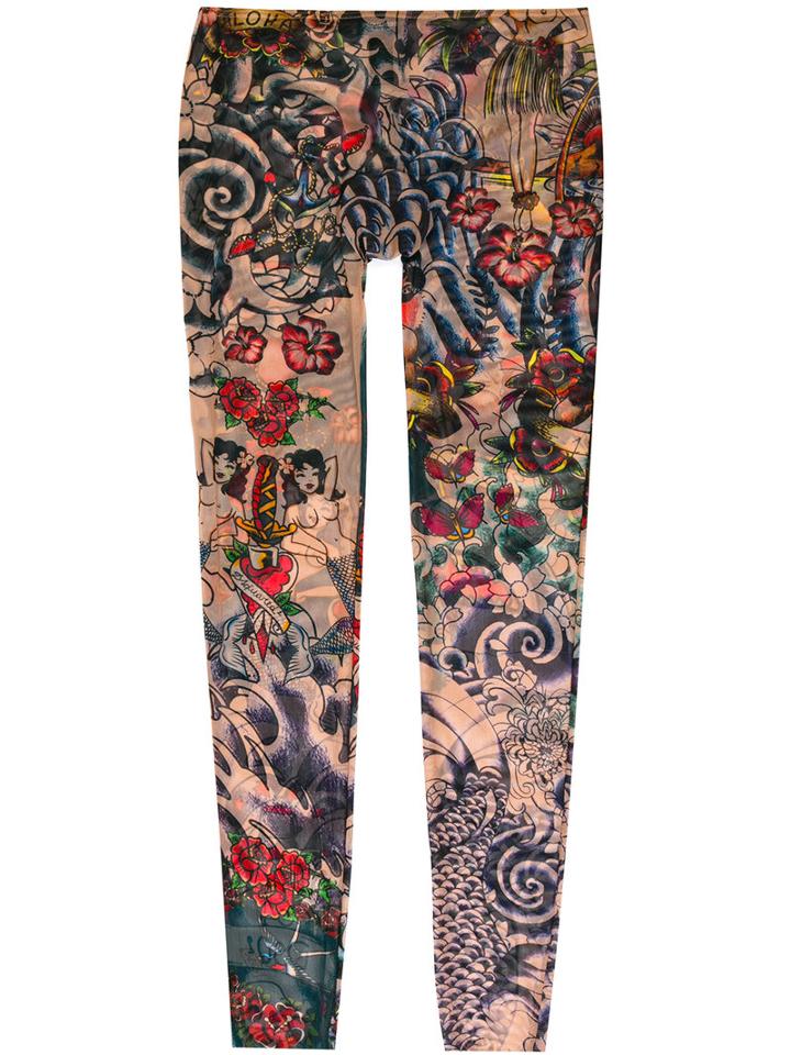 Dsquared2 - Tattoo Leggings - Men - Nylon/spandex/elastane - Xs, Nude/neutrals, Nylon/spandex/elastane