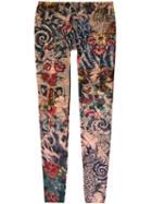Dsquared2 - Tattoo Leggings - Men - Nylon/spandex/elastane - Xs, Nude/neutrals, Nylon/spandex/elastane