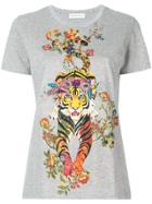 Etro Tiger Print T-shirt - Grey