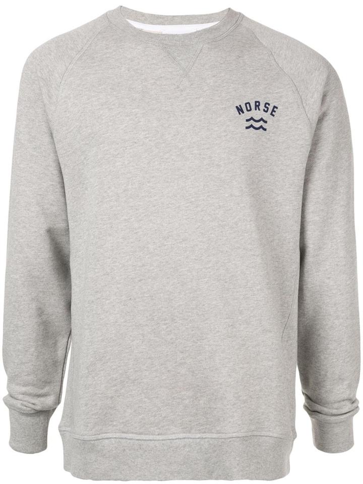 Norse Projects Ivy Wave Logo Sweatshirt - Grey