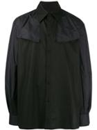 D.gnak Panelled Western Shirt - Black