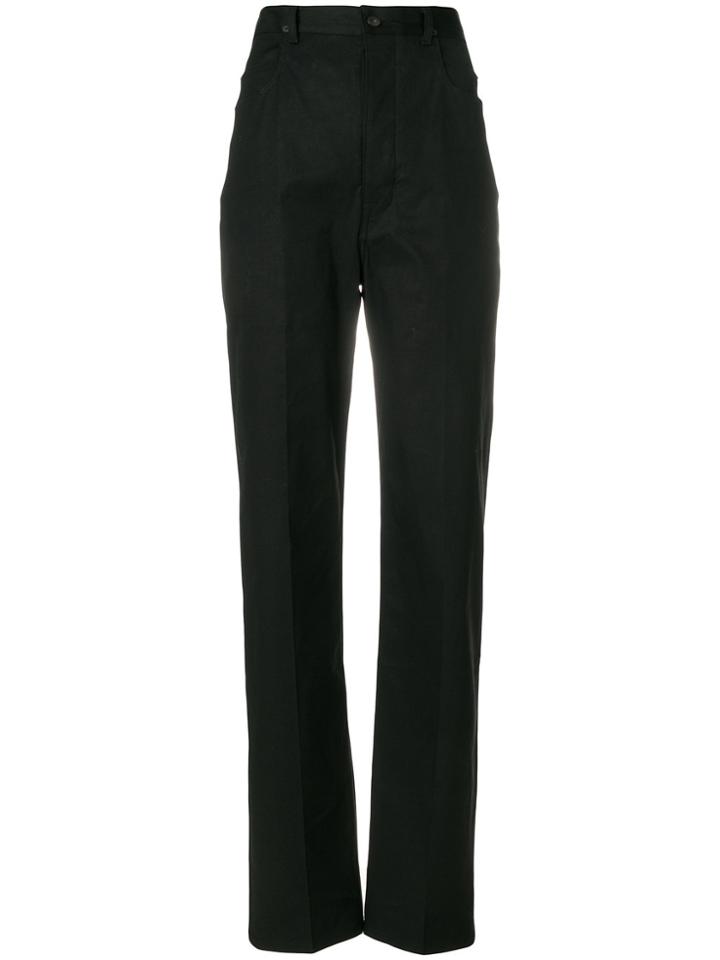 Rick Owens Drkshdw Super High Waist Trousers - Black