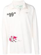 Off-white Printed Zip Front T-shirt