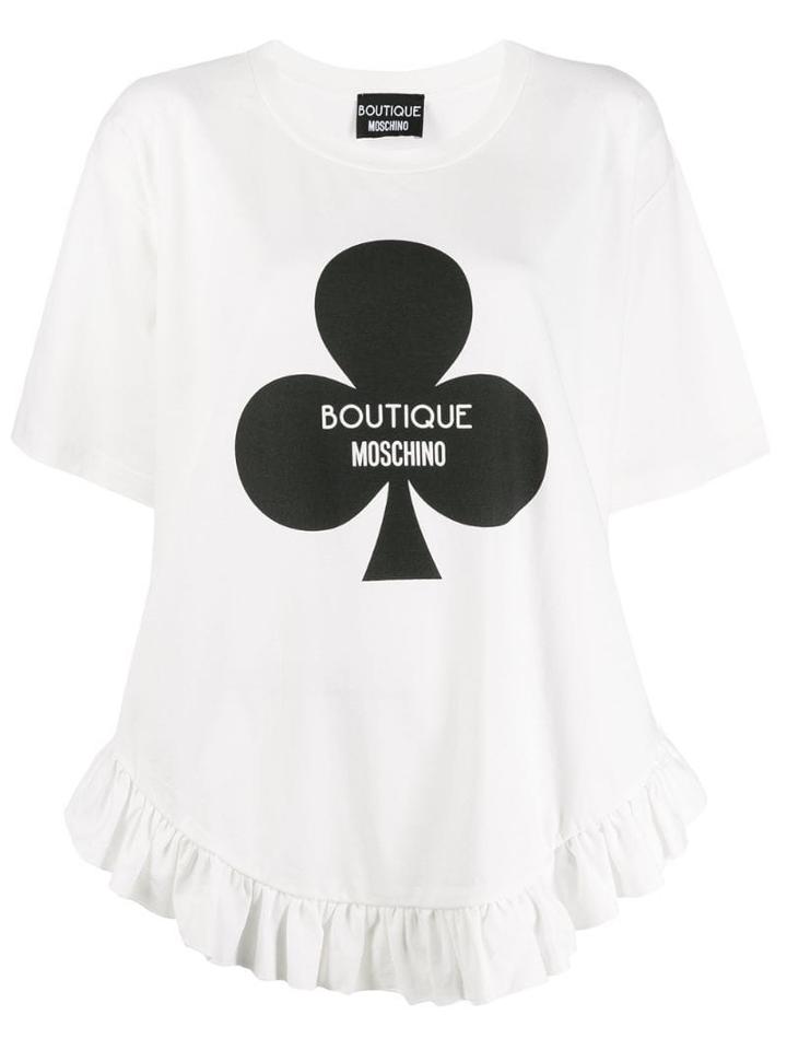 Boutique Moschino Graphic T-shirt - White