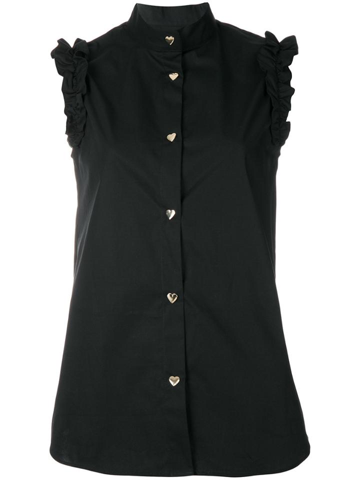 Love Moschino Heart Buttons Shirt - Black