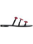 Giuseppe Zanotti Design Anya Bouche Strap Mules - Black