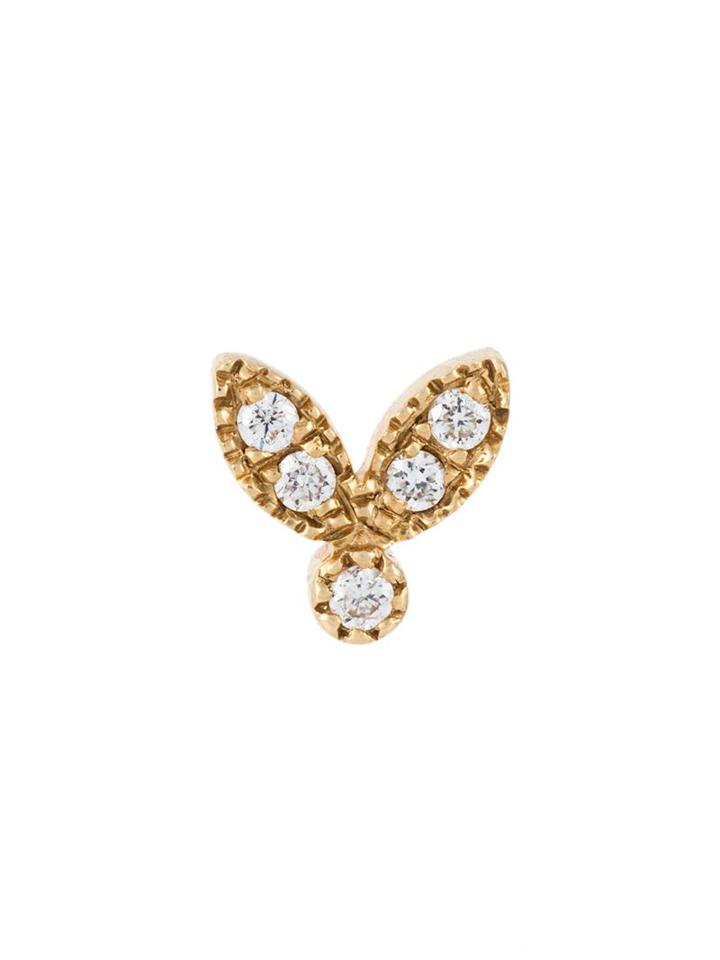 Yvonne Léon Leaf Diamond Stud Earing
