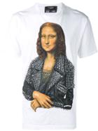 Dom Rebel Mona Lisa Print T-shirt - White