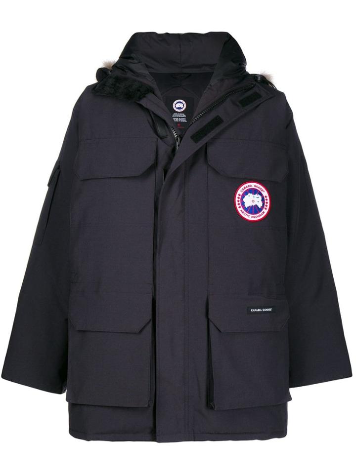 Canada Goose Coyote Fur Hooded Coat - Black