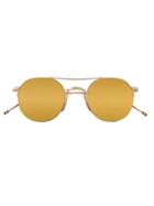 Thom Browne Eyewear Round Framed Sunglasses - Metallic