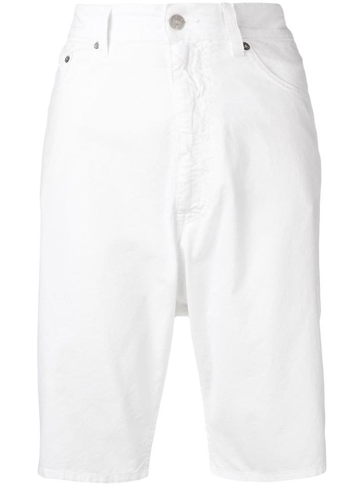 Mm6 Maison Margiela Knee-length Denim Shorts - White